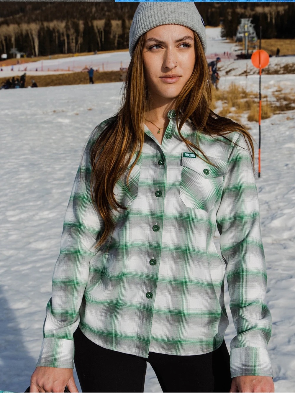 DIXXON WOMEN'S THE SLOPES FLANNEL LARGE